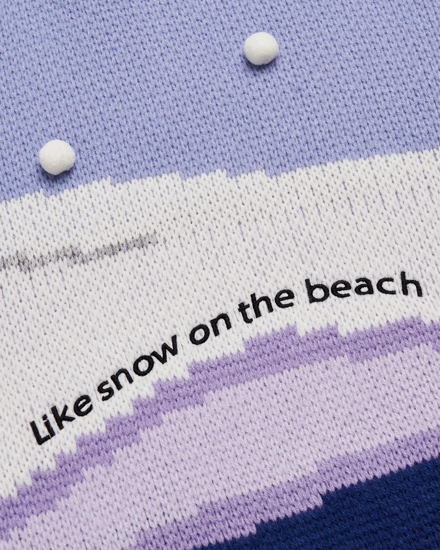 Like Snow On The Beach Sweater