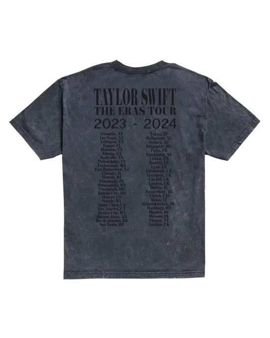 Taylor Swift | The Eras International Tour Mineral Wash Gray T-Shirt