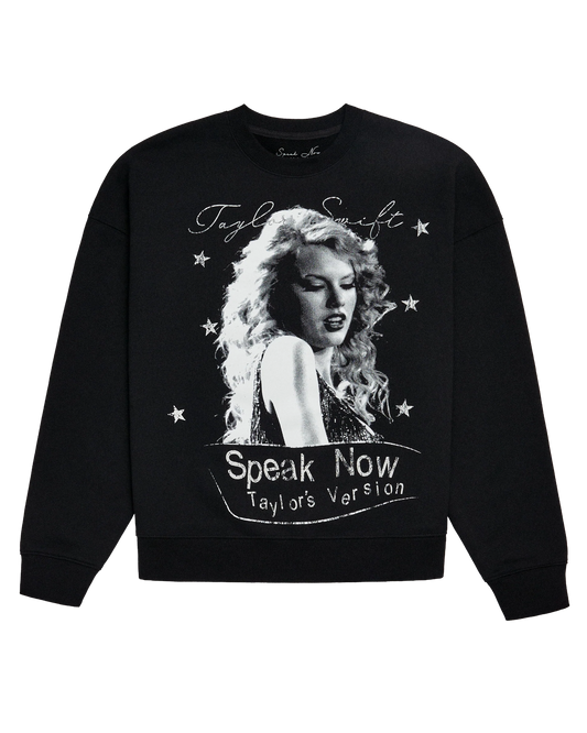 Speak Now (Taylor's Version) Black Crewneck Sweatshirt