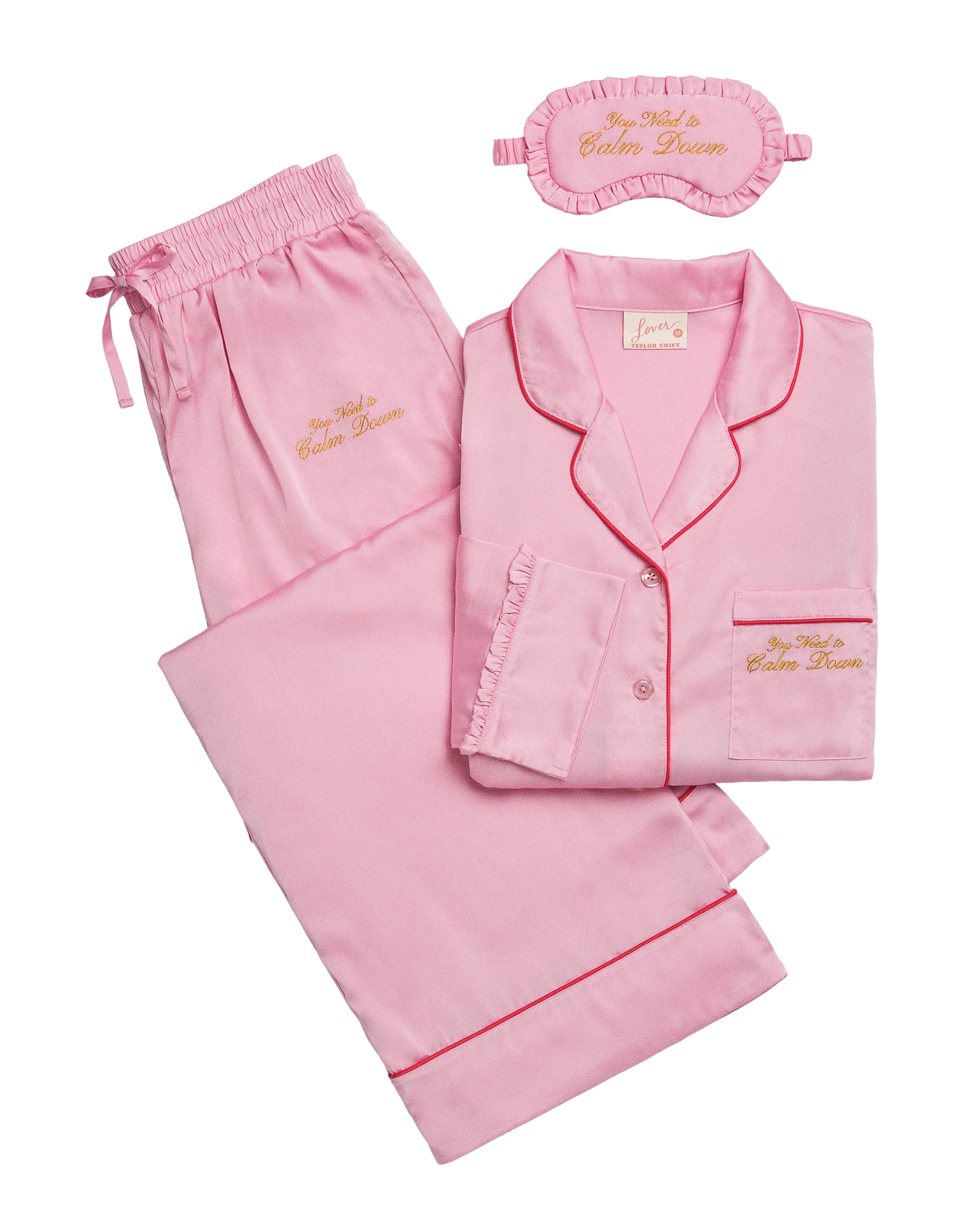 You Need To Calm Down Pajama Set and Eye Mask