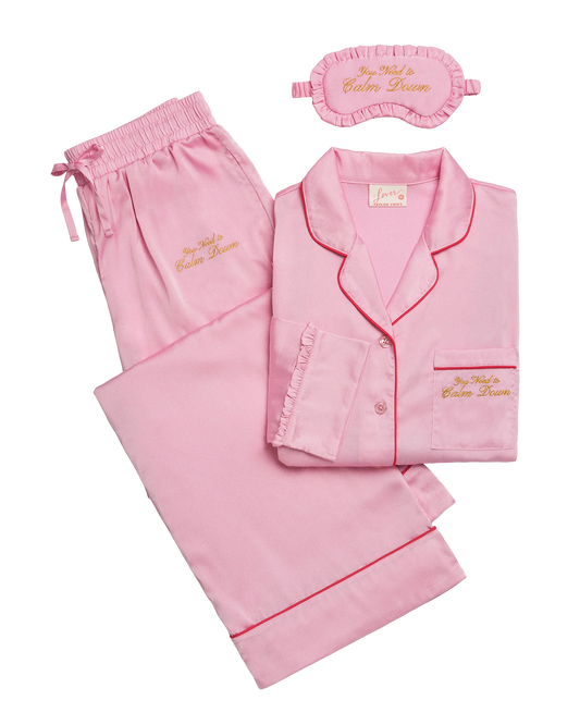 You Need To Calm Down Pajama Set and Eye Mask