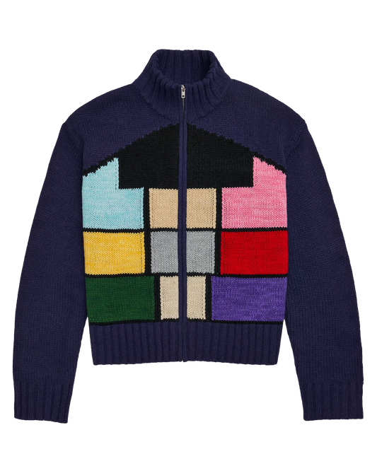Lover House Zip Up Sweater
