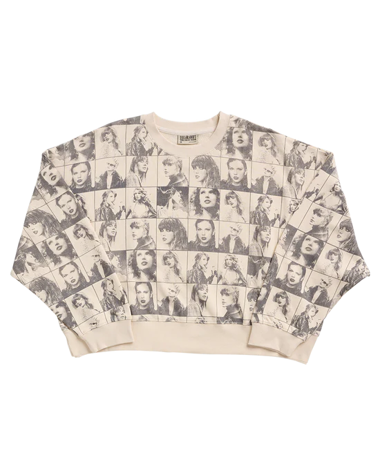Taylor Swift | The Eras Tour Cropped Beige Pullover