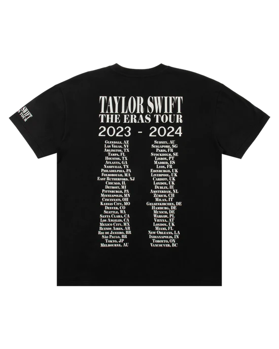 Taylor Swift | The Eras Tour Through Vancouver II Black T-Shirt