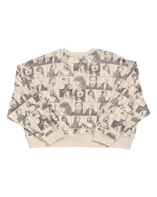 Taylor Swift | The Eras Tour Cropped Beige Pullover