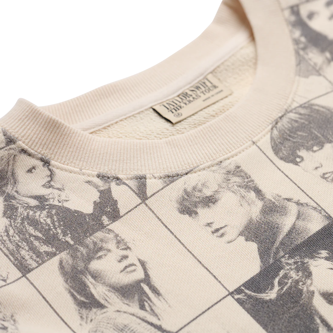 Taylor Swift | The Eras Tour Cropped Beige Pullover