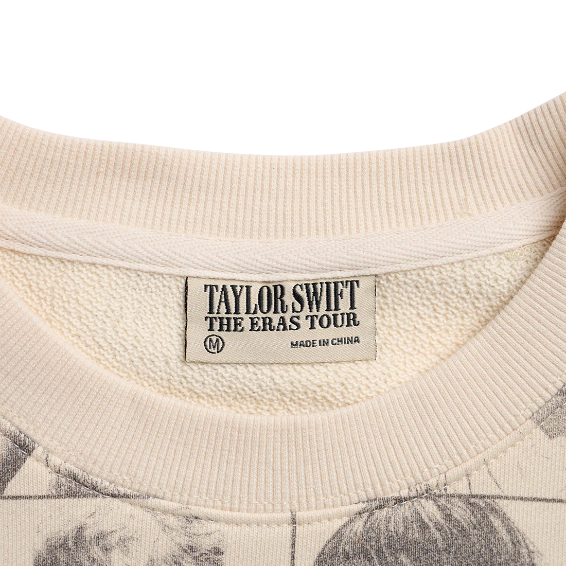 Taylor Swift | The Eras Tour Cropped Beige Pullover