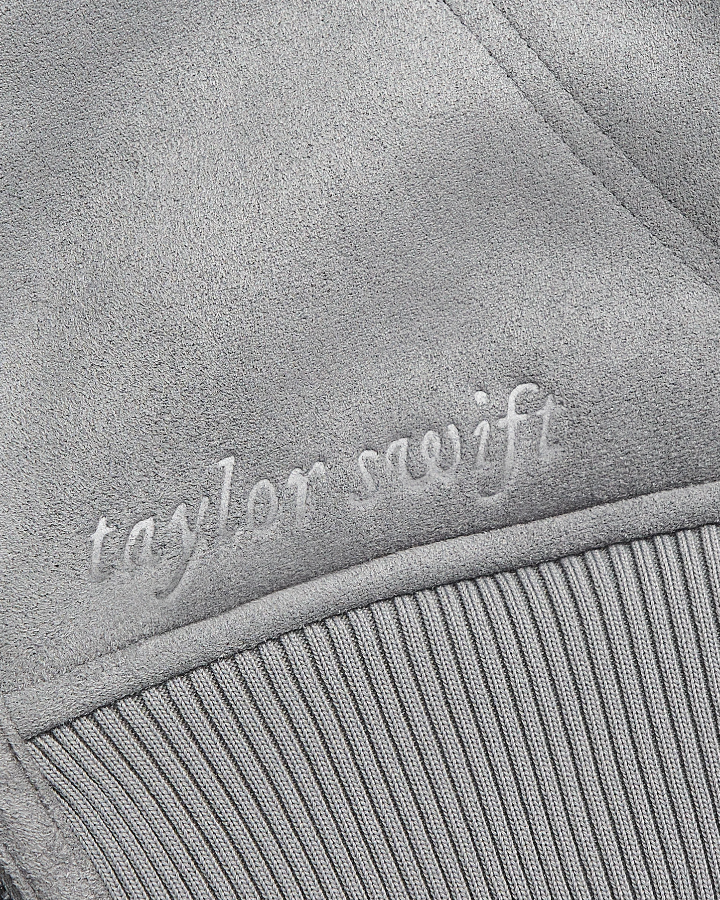 Folklore Album Gray Faux Shearling Jacket