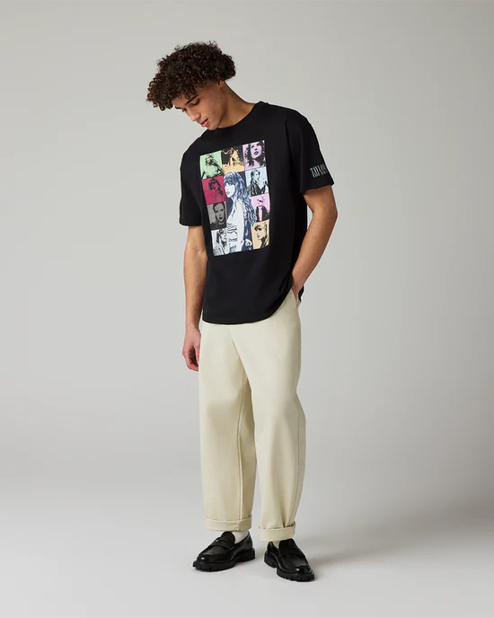 Taylor Swift | The Eras Tour Through LA Black T-Shirt