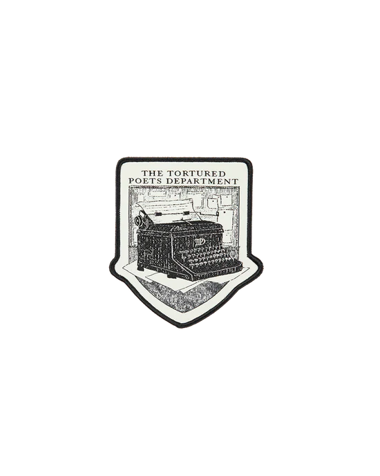 The Tortured Poets Department Black Jacket & 2 Patch Set Bundle