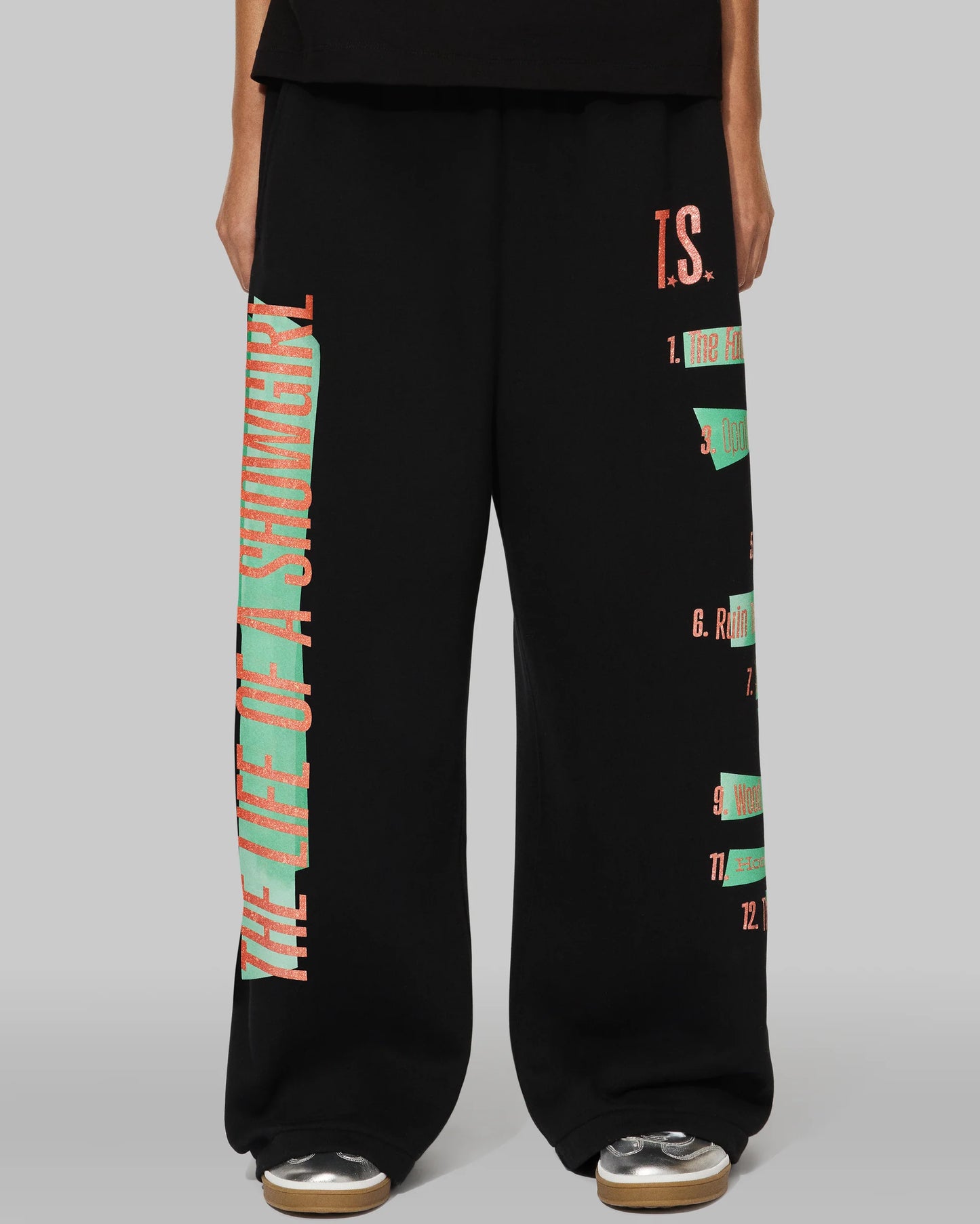 The Life of a Showgirl Tracklist Black Sweatpants