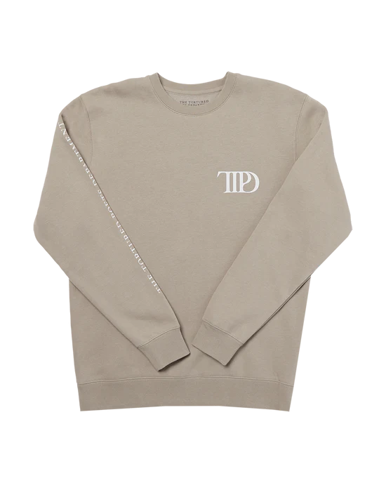 The Tortured Poets Department Beige Crewneck