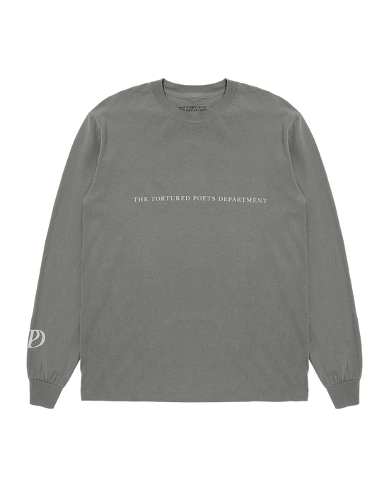 The Tortured Poets Department Gray Photo Long Sleeve T-Shirt