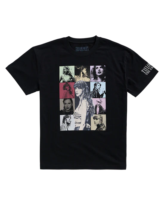 Taylor Swift | The Eras Tour Through London Black T-Shirt