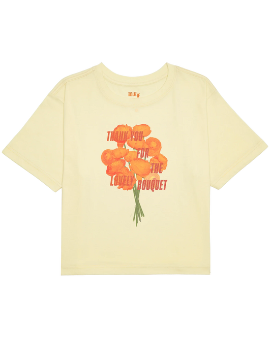 Thank You For The Lovely Bouquet Cropped T-Shirt