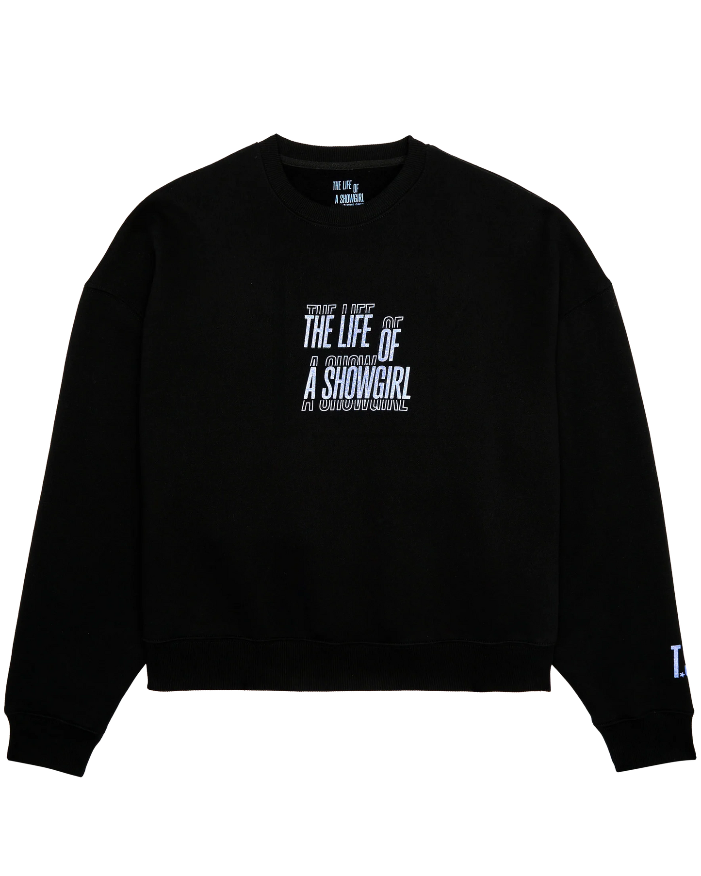 The Life of a Showgirl Film Strip Black Crewneck Sweatshirt