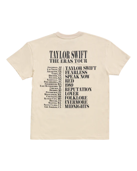 Taylor Swift | The Eras Tour Through LA Beige T-Shirt
