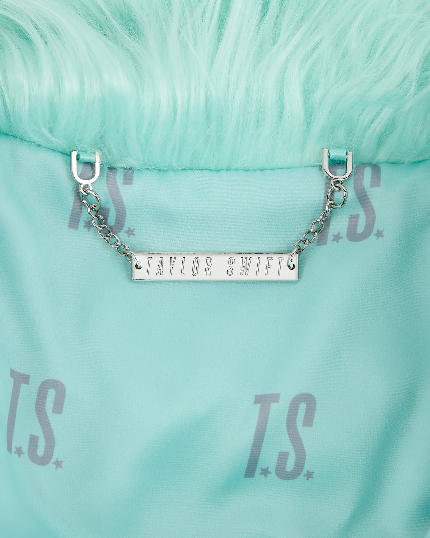 The Life of a Showgirl Mint Faux Fur Coat