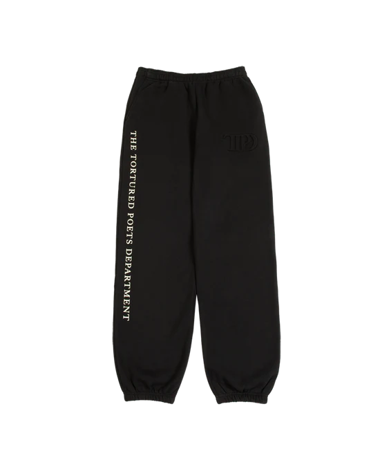 TTPD Black Embossed Sweatpants