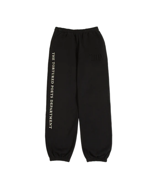 TTPD Black Embossed Sweatpants