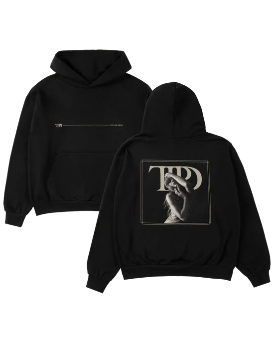 The Tortured Poets Department Black Hoodie