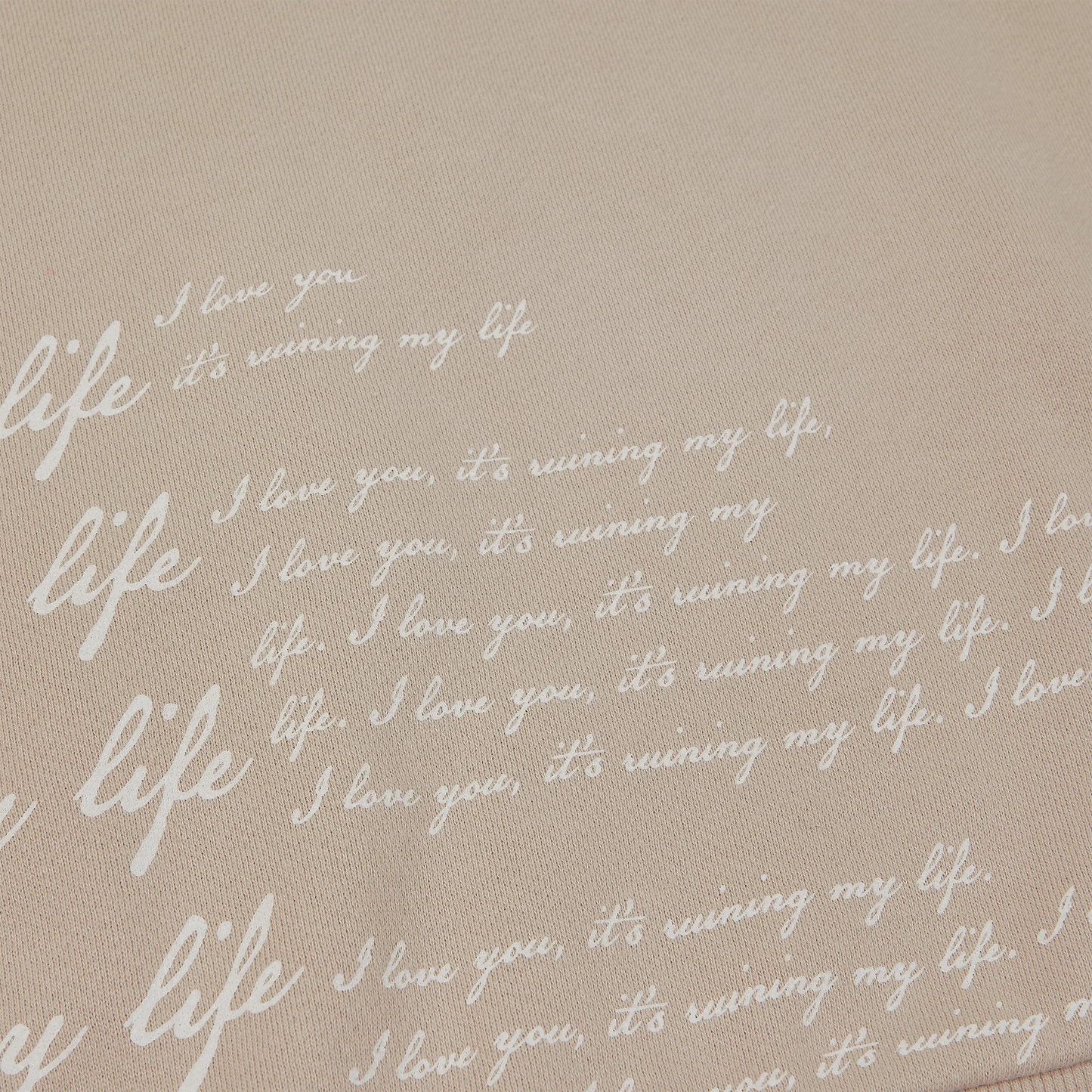 I Love You It's Ruining My Life Boxy Cropped Crewneck